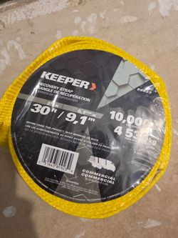 New 30 ft keeper tow strap