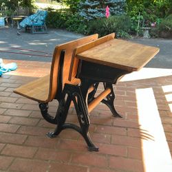 Antique School Desk
