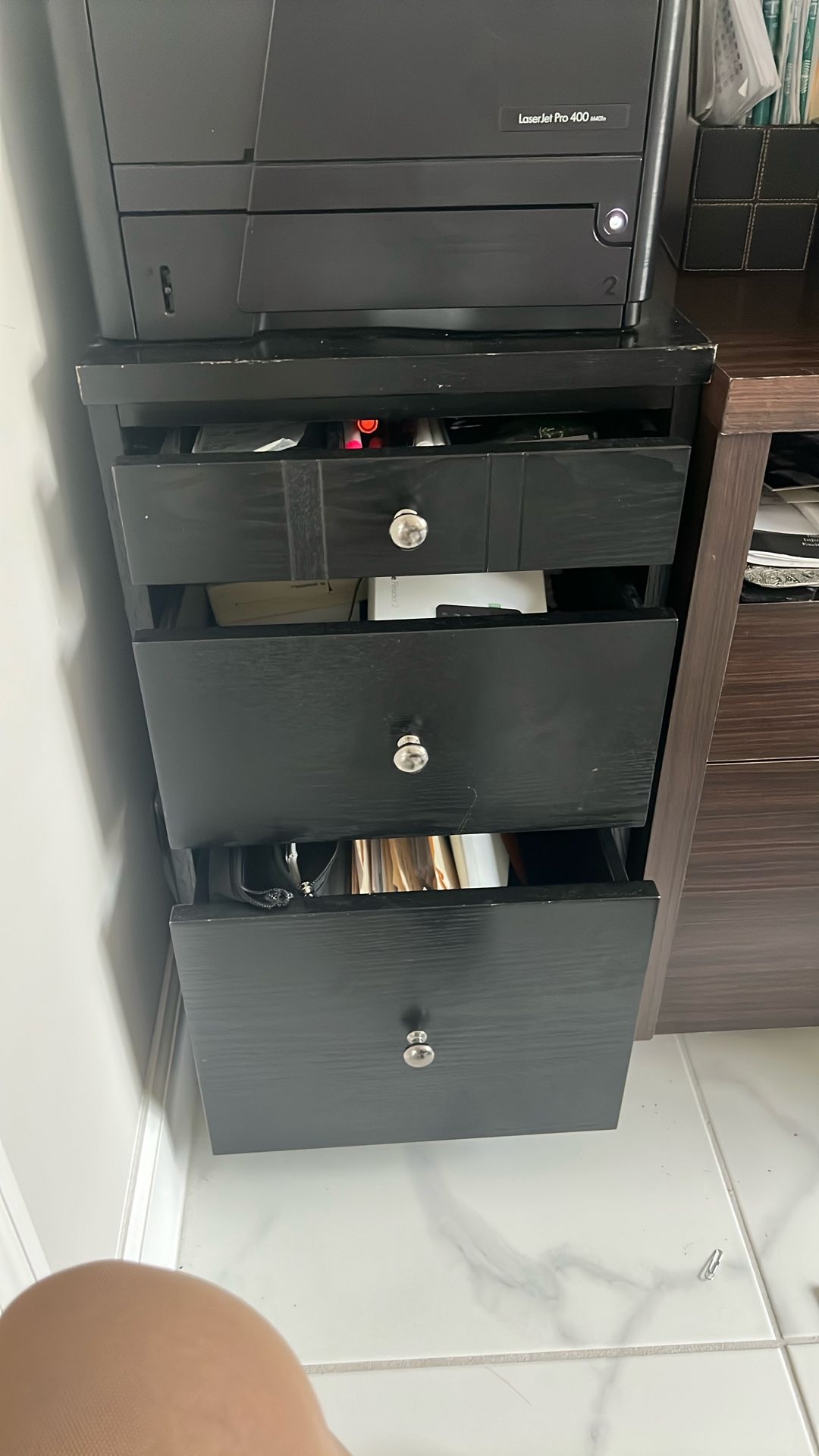 File Cabinet Black all wood