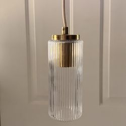 Weston Fluted Glass Pendant