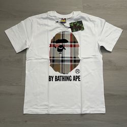 Bape X Burberry Tee Size M