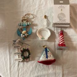 Coastal Ornaments All For $12.00