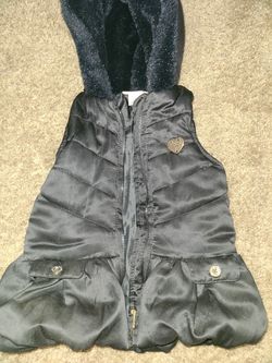 Juicy couture black and gold vest
