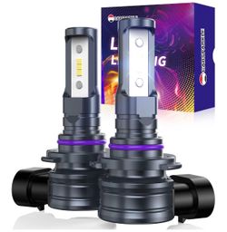 9006 Fog Lights Bulbs Super Bright 6500K IP68 Waterproof Real 1:1 Size Plug & Play