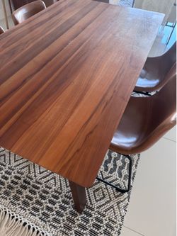 Minimalist boho walnut table 30x60