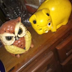2 Old Piggy Banks...Buying Both