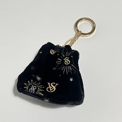 Victoria Secret Velvet Keychain Drawstring Bag