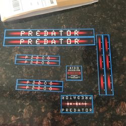 Predator BMX Decals