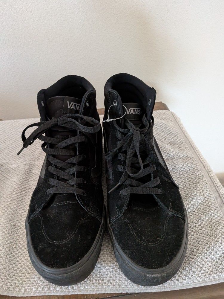 Vans Black high tops mens size 10
