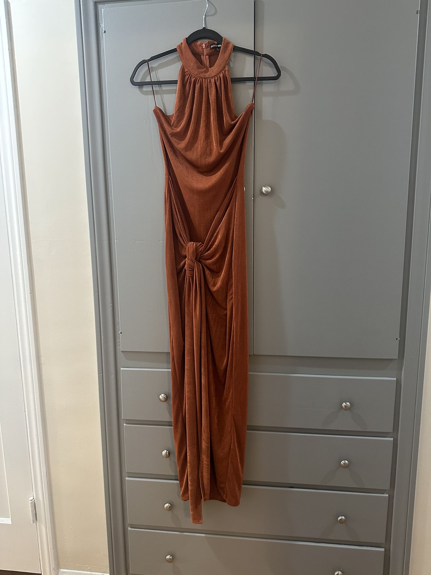 Deep Orange Party Dress
