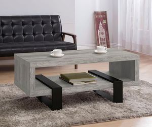 💎Coffee Table Grey Driftwood Engineered Wood Mesa Centro💎