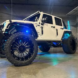 Jeep Wheels Tires Lift Kits Side Steps Lights Installations.