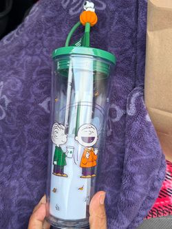 Starbucks Peanuts Halloween Tumbler with Straw