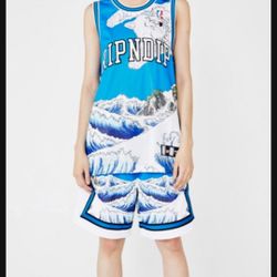 2 NEW Authentic Ripndip Men Trendy Basketball Jersey Top And Short Pants Set