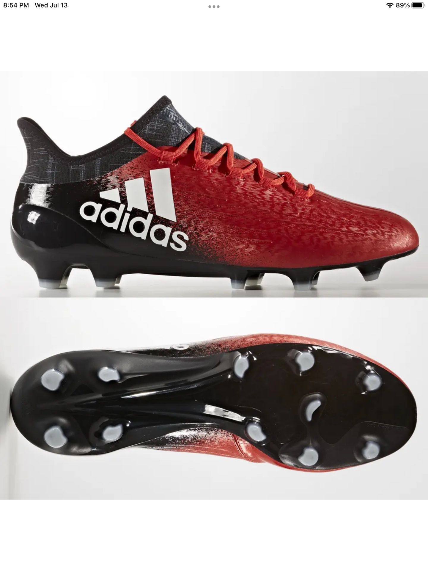 Verniel huisvrouw helikopter ADIDAS X 16.1 FG Men's BB5618 Techfit Red Black Soccer Cleats NEW Size 11.  for Sale in Pasadena, CA - OfferUp