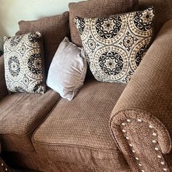 Love Seat And Couch 