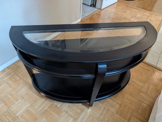 Black Half Moon Table
