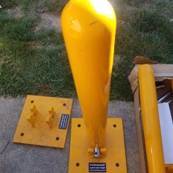 Is solid steel ballast post for driveways drive-through