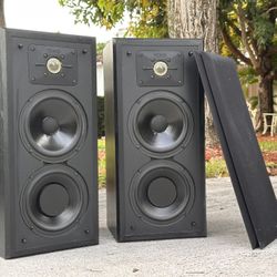 Polk Audio 5JR Monitor Series 1990’s Vintage Bookshelf Speakers 6.5” Woofer
