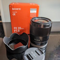New Sony FE 35/1.8 Lens