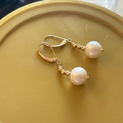 EFFY 14K Gold Cultured Freshwater Pearl Drop Earrings
