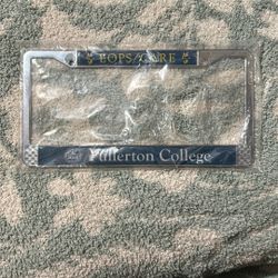 Fullerton College license plate cover