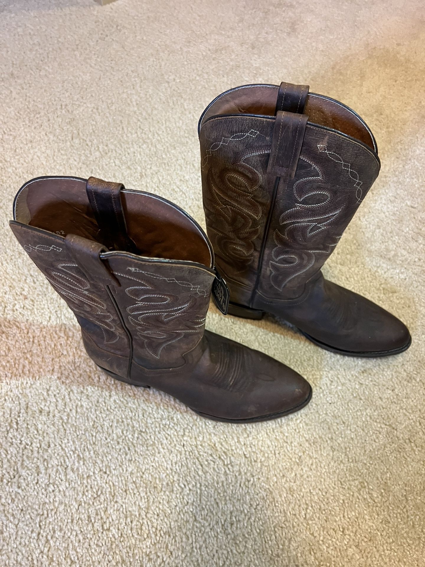Dan Post Men’s Cowboy Boots – Size 10 – Real Leather - Excellent Condition 