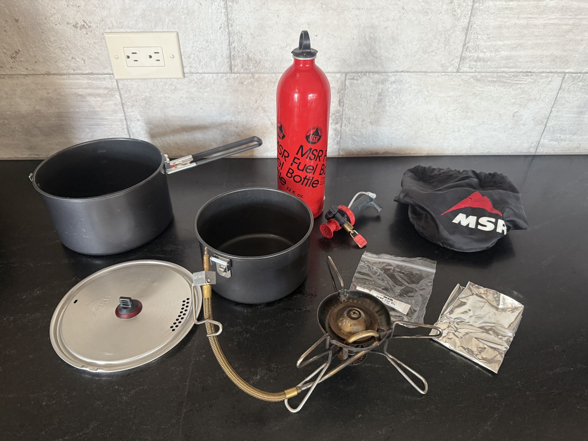 MSR Whisper Lite Backpacking Stove & Accessories