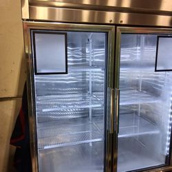 Commercial Double Glass Door Refrigerator 