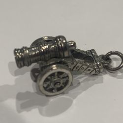 Pewter Cannon Charm