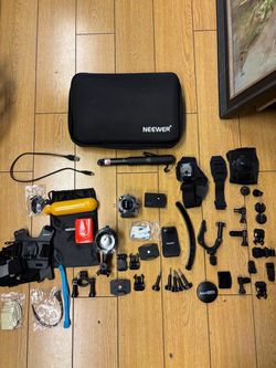 GoPro HERO11 Black 5.3K Action Camera HUGE Accessory Bundle + Case