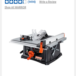 Brand new Warrior 20-inch table saw
