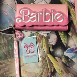 Loungefly Barbie 65th Anniversary Exclusive Sequin Flap Wristlet Wallet