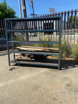 Steel garage rack