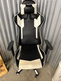 Racer Gaming Chair Black and White