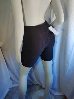 Biker Shorts In Blue, Turquoise, Gray, Black. (Size)L/Xl