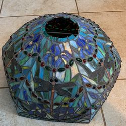 Leaded Stain Glass Lamp Cover