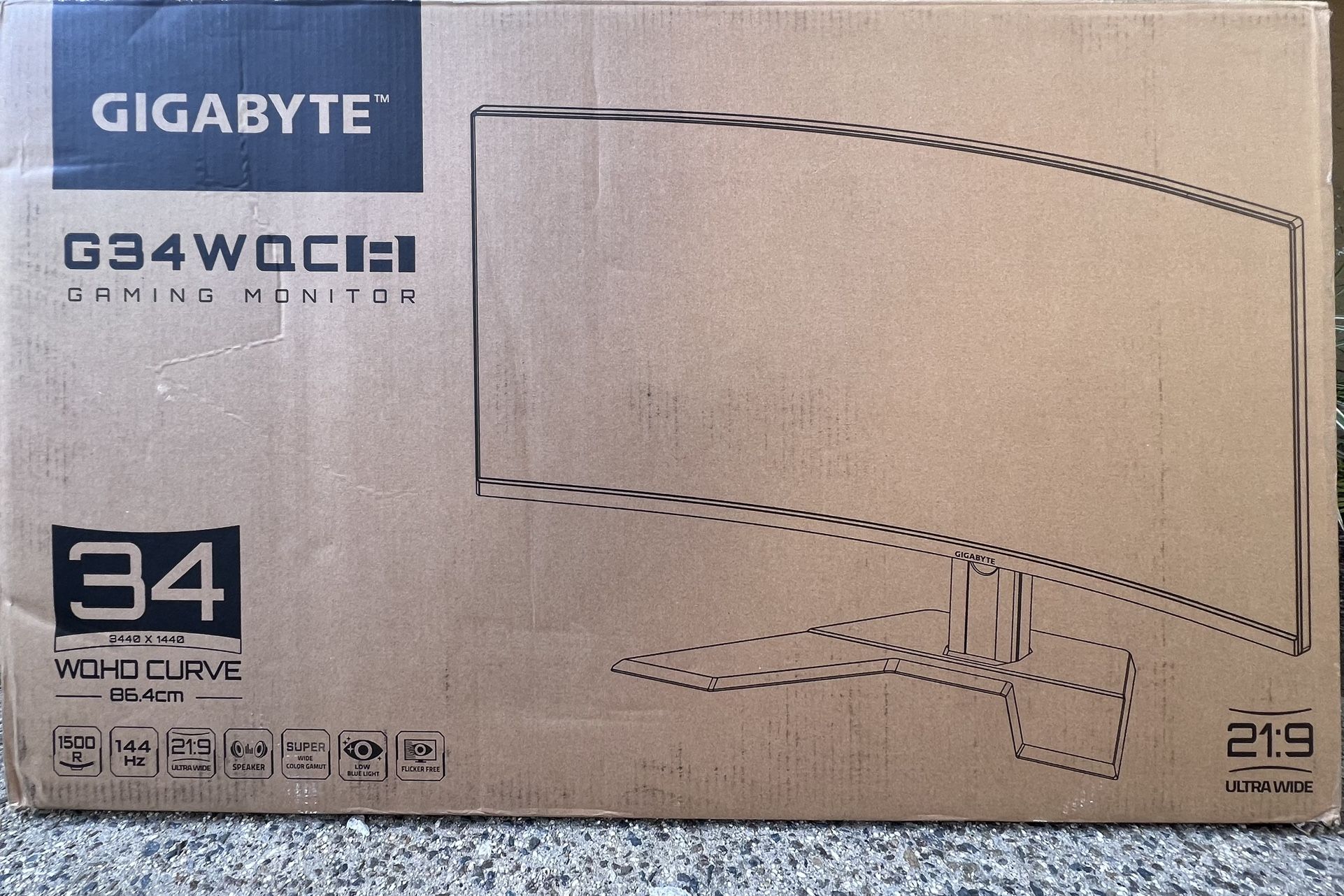 Gigabyte 34” 21:9 Ultra wide (Curved) HDR Monitor