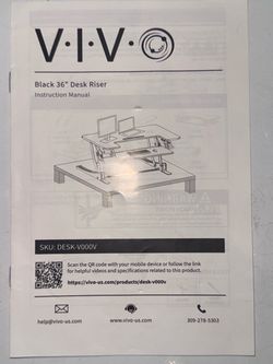 VIVO 36” Sit-to-Stand Desk Riser / Standing Desk Converter