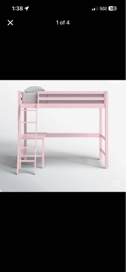 Twin bunk with desk