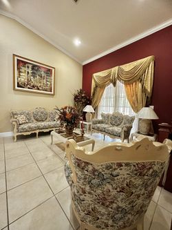 Antique Sofa and Table Set