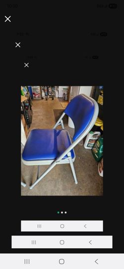 CHAIRS.  PADDED,  FOLDING CHAIRS