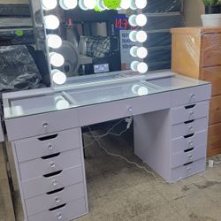 Special New Vanity Desk With Lights Only $1,000 