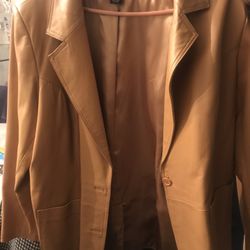 Denim & Co Leather Jacket Size 2X