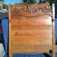 2 Antique Beds And Folding chair 