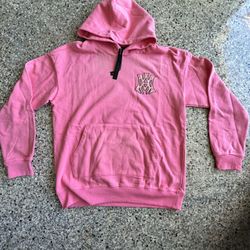 PEACH DISTRESSED AMIRI HOODIE 