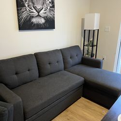 Sofa Bed And Extra Sofa Chair 