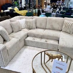 ✨New sleeper sectional in box buy now pay later $39 down no credit needed