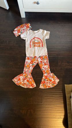 Toddler Girl 70s Outfit 