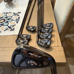 Callaway Apex Forged 21 Black 4-PW, GW Iron Set TT Elevate 95 Shafts
